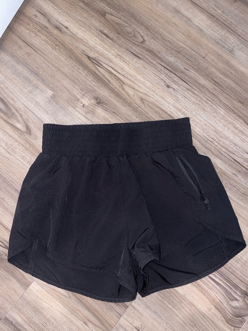 Black Women's Elastic Waist Shorts